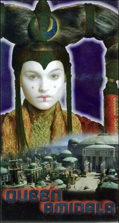 Star Wars: Episode I Widevision: Series 1 (Mirror Foil Subset) card F4 Queen Amidala
