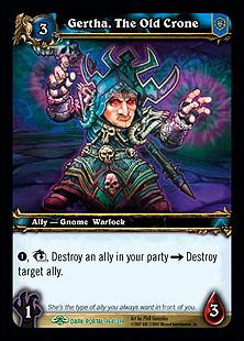 World of Warcraft: Through the Dark Portal (Base Set) card 164 Gertha, The Old Crone