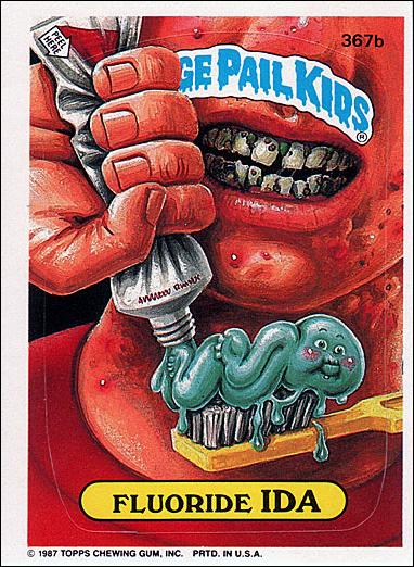 Garbage Pail Kids: Series 09 (Base Set) card 367b Fluoride Ida