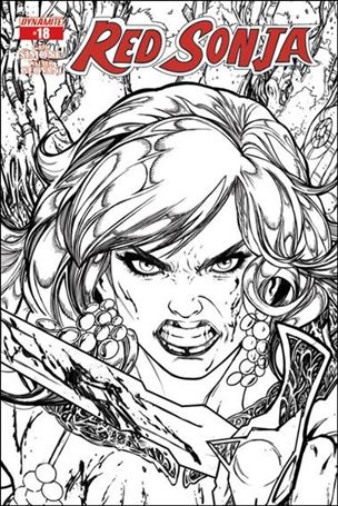 Red Sonja (2013) issue 18-E Adriana Melo 1:25 Black & White Cover