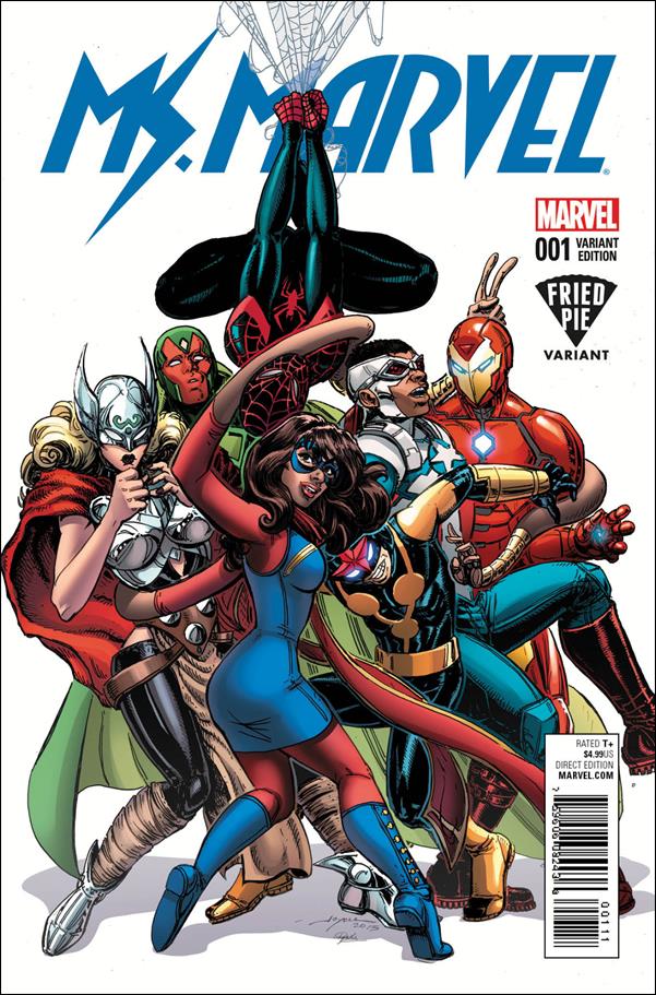 Ms. Marvel (2016) issue 1-G Unbagged Joyce Chin Fried Pie Cover