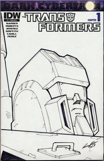 Transformers: Dark Cybertron issue 1-D Andrew Griffith 1:100 Hand Drawn Sketch Cover