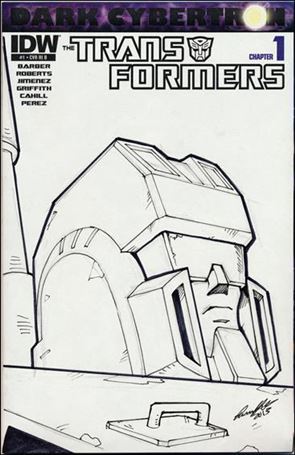 Transformers: Dark Cybertron issue 1-D Andrew Griffith 1:100 Hand Drawn Sketch Cover