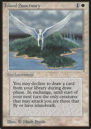 Magic the Gathering: Limited Edition Beta (Base Set) card 26 Island Sanctuary
