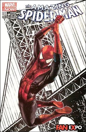Amazing Spider-Man (2014) issue 1-QH Mico Suayan Fan Expo Partial Sketch Cover