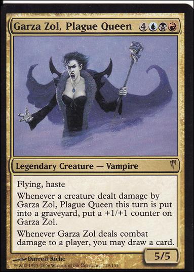 Magic the Gathering: Coldsnap (Base Set) card 129 Garza Zol, Plague Queen