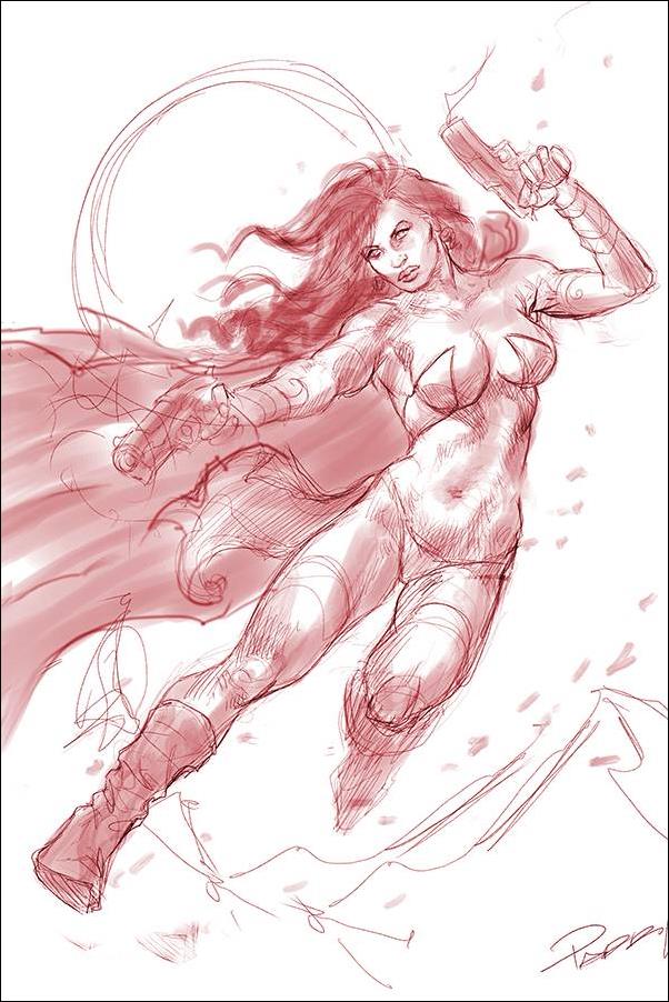 Dejah Thoris (2019) issue 6-L Lucio Parrillo 1:21 Red Tint Virgin Sketch Cover