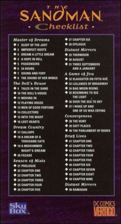 Sandman Trading Cards (Base Set) Cover Image 2