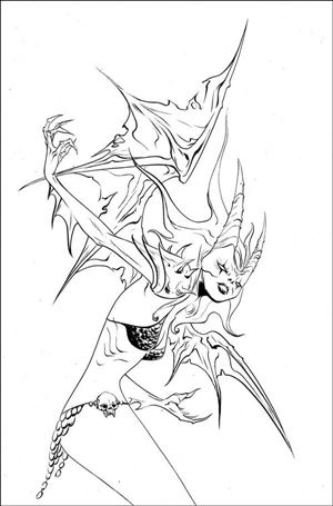 Sonjaversal issue 6-P Jae Lee 1:50 Black & White Virgin Cover