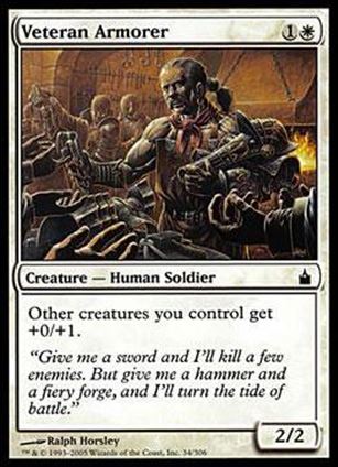 Magic the Gathering: Ravnica (Base Set)  card 34 Veteran Armorer