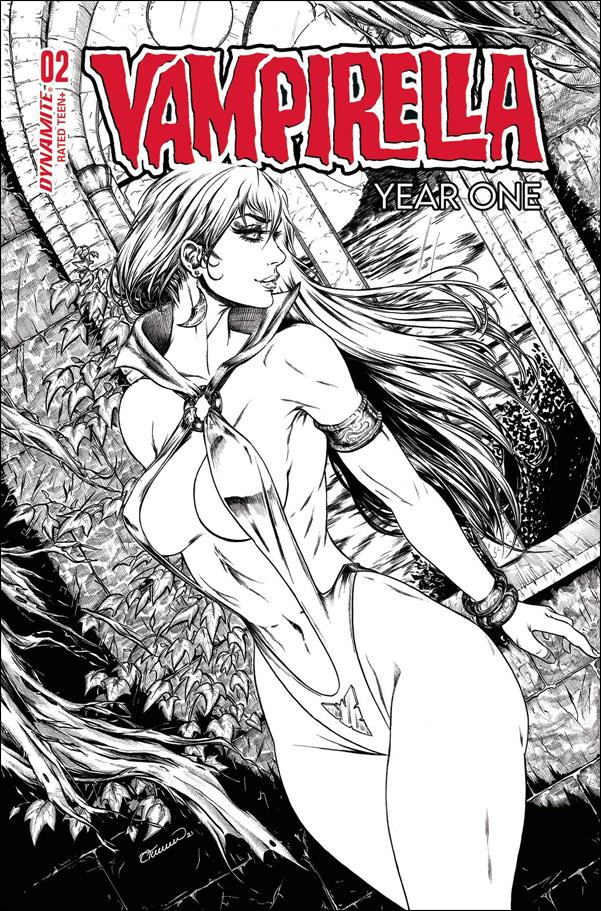 Vampirella: Year One issue 2-T Collette Turner 1:10 FOC Black and White Cover