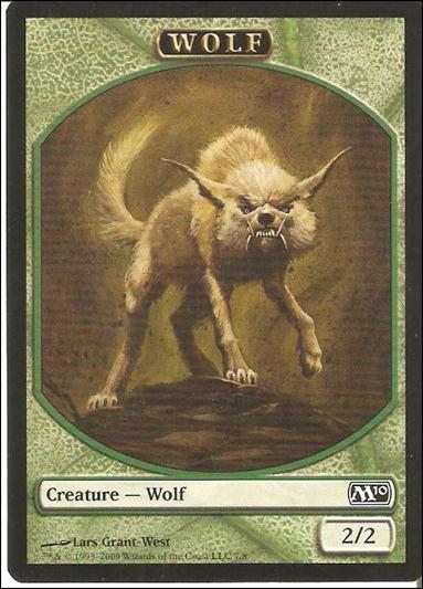 Magic the Gathering: 2010 Core Set (Token Subset) card 7 Wolf