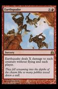 Magic the Gathering: Commander (Base Set) card 121 Earthquake
