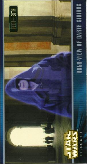 Star Wars: Episode I Widevision: Series 1 (Expansion Subset) card X-20 Holo-View of Darth Sidious