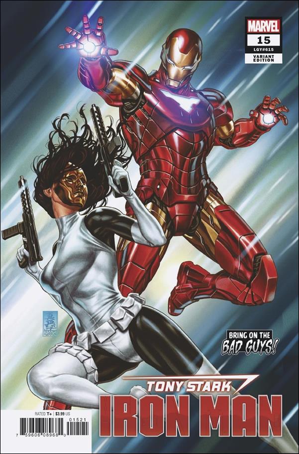 Tony Stark: Iron Man issue 15-B Mark Brooks Bring on the Bad Guys Cover