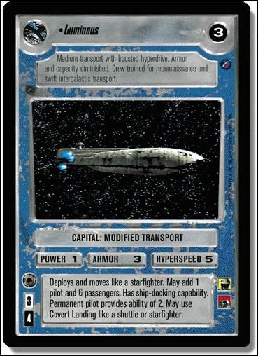 Star Wars: Death Star II Limited (Base Set) card 157 Luminous