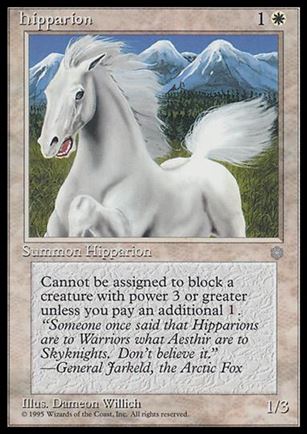 Magic the Gathering: Ice Age (Base Set) card 31 Hipparion