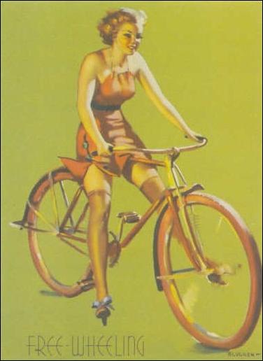 Elvgren's Calendar Pinups 2 (Base Set) card 52 Free Wheeling