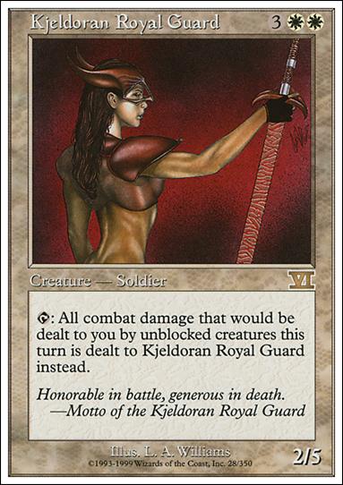 Magic the Gathering: 6th Edition (Base Set) card 28 Kjeldoran Royal Guard