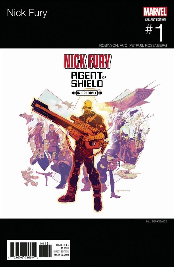Nick Fury issue 1-B Bill Sienkiewicz Hip Hop Cover