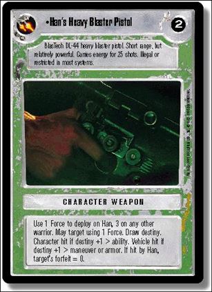 Star Wars: Premiere Limited (Base Set) card 319 Han's Heavy Blaster Pistol