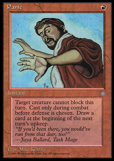 Magic the Gathering: Ice Age (Base Set) card 212 Panic