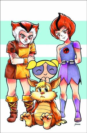 ThunderCats / The Powerpuff Girls issue 2-H Saowee Cardstock Virgin 1:15 Cover