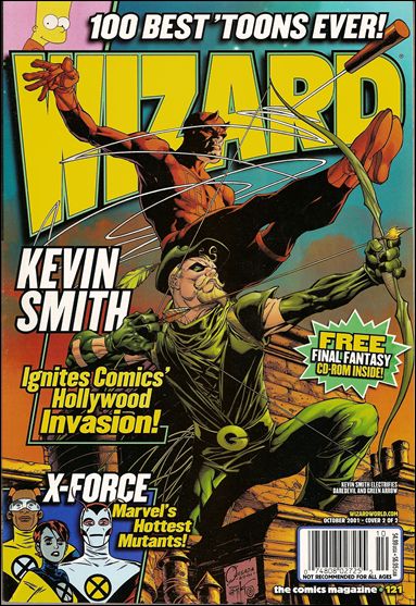 Wizard: The Comics Magazine issue 121-B Joe Quesada Daredevil and Green Arrow Cover