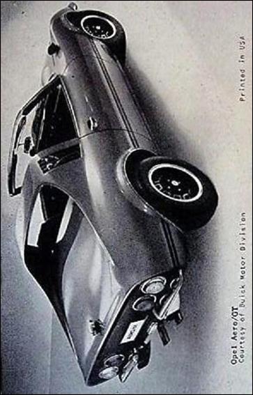 Sports Cars (1970) (Base Set) card 26 Opel Aero GT