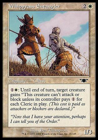 Magic the Gathering: Legions (Base Set) card 26 Whipgrass Entangler