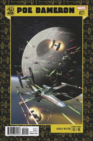 Poe Dameron issue 21-B Ashley Witter Star Wars 40th Anniversary Cover