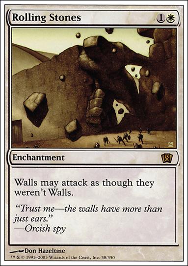 Magic the Gathering: 8th Edition (Base Set) card 38 Rolling Stones