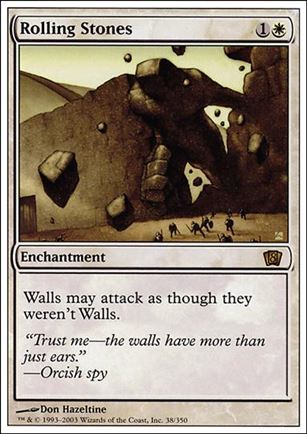 Magic the Gathering: 8th Edition (Base Set) card 38 Rolling Stones