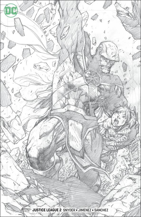 Justice League (2018) issue 2-C Jim Lee 1:100 Sketch Cover