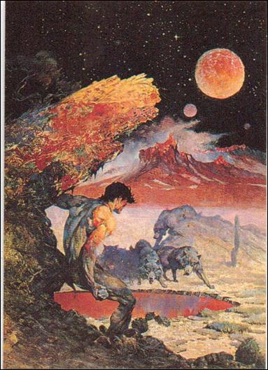 Frazetta (Base Set) card 73 Wolfmoon