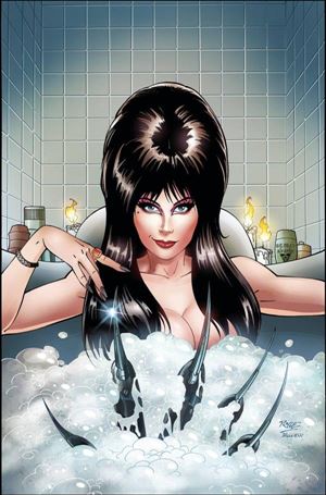Elvira in Horrorland issue 4-J John Royle Virgin Cover