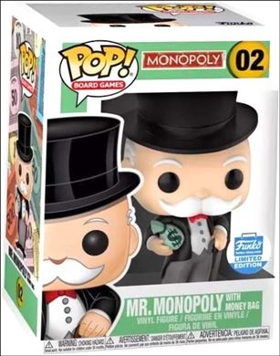 POP! Board Games figure 2 Mr. Monopoly With Money Bag Funko Shop Exclusive