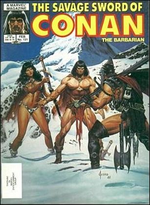 Savage Sword of Conan the Barbarian (Base Set) card 44 Cover Issue #121