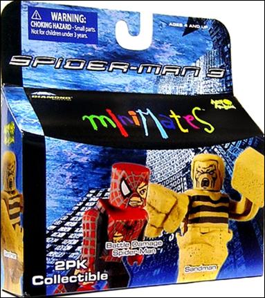 Marvel Minimates figure 50 Battle Damage Spider-Man and Sandman
