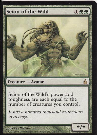 Magic the Gathering: Ravnica (Base Set)  card 182 Scion of the Wild