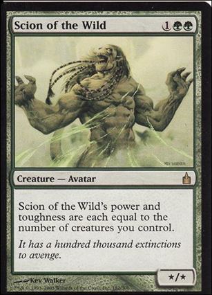Magic the Gathering: Ravnica (Base Set)  card 182 Scion of the Wild