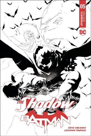 Shadow / Batman issue 5-G Philip Tan 1:20 Black and White Cover