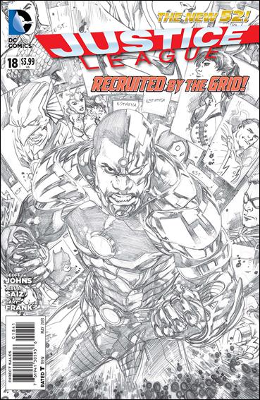 Justice League (2011) issue 18-E Ivan Reis 1:100 Sketch Cover