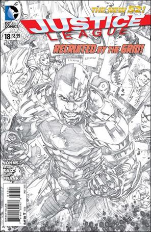 Justice League (2011) issue 18-E Ivan Reis 1:100 Sketch Cover