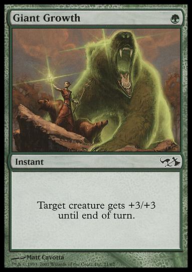 Magic the Gathering: Duel Decks: Elves vs. Goblins (Base Set) card 21 Giant Growth