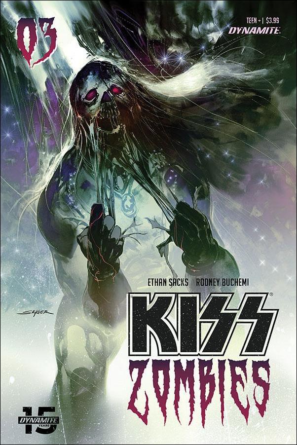 Kiss Zombies issue 3-B Stuart Sayger Cover