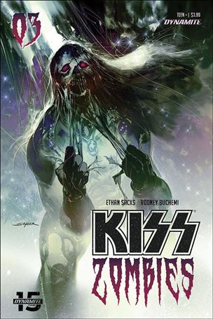 Kiss Zombies issue 3-B Stuart Sayger Cover