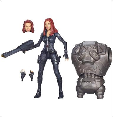 Marvel Legends Infinite: Captain America (Mandroid Series) figure 5-B Black Widow (Movie) Loose