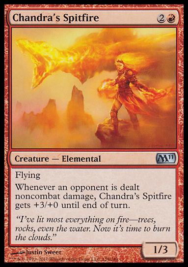 Magic the Gathering: 2011 Core Set (Base Set) card 129 Chandra's Spitfire