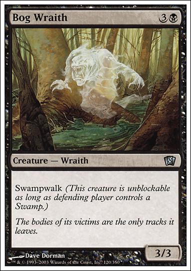 Magic the Gathering: 8th Edition (Base Set) card 120 Bog Wraith